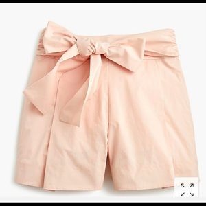 BNWT J.Crew Pink Tie-waist Shorts